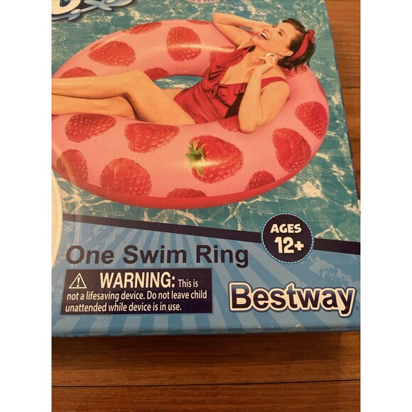 Bestway H2OGO! Scentsational Raspberry Swim Ring Pool Float SEALED - Picture 4 of 8